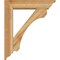 Ekena Millwork Legacy Traditional Rough Sawn Bracket w/ Offset Brace, Western Red Cedar, 6"W x 24"D x 28"H BKT0604X24X28LEC01RWR - alternate 3